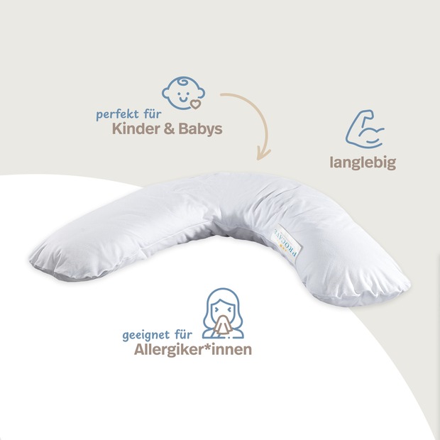 Feinflanell Schutzbezug für Stillkissen aus Baumwolle