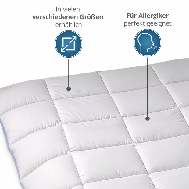 TopCool kochfeste Qualitäts-Ganzjahresdecke