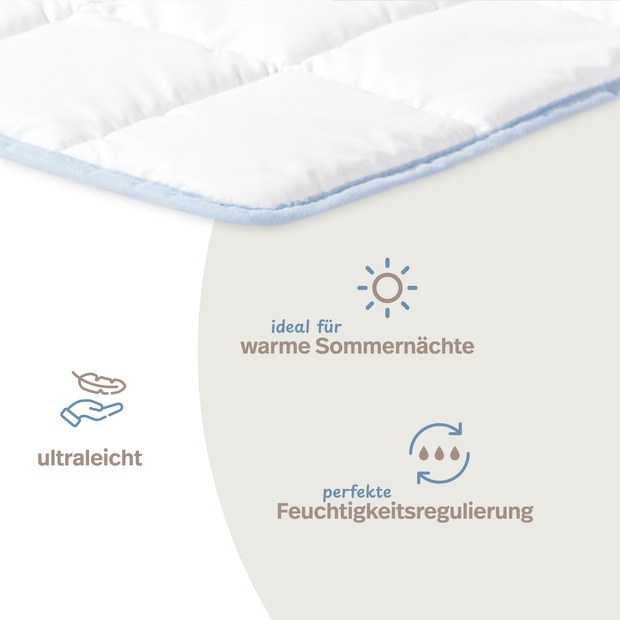 TopCool kochfeste Qualitäts-Sommerbettdecke