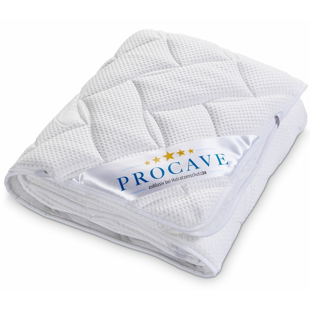 Matratzenauflage verstepptes Lyocell-Doppeltuch mit 4 Eckgummis