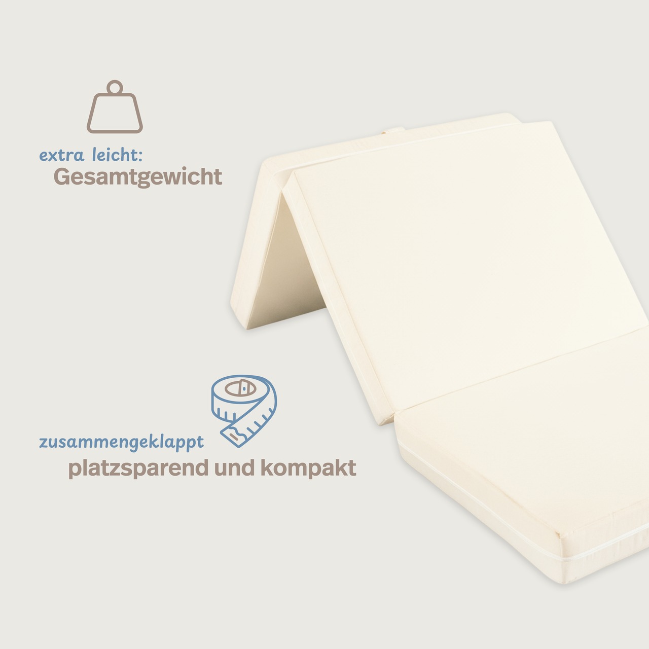 Luxusgästebettmatratze in 80x195cm