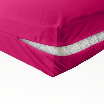 unversteppter Matratzenbezug pink