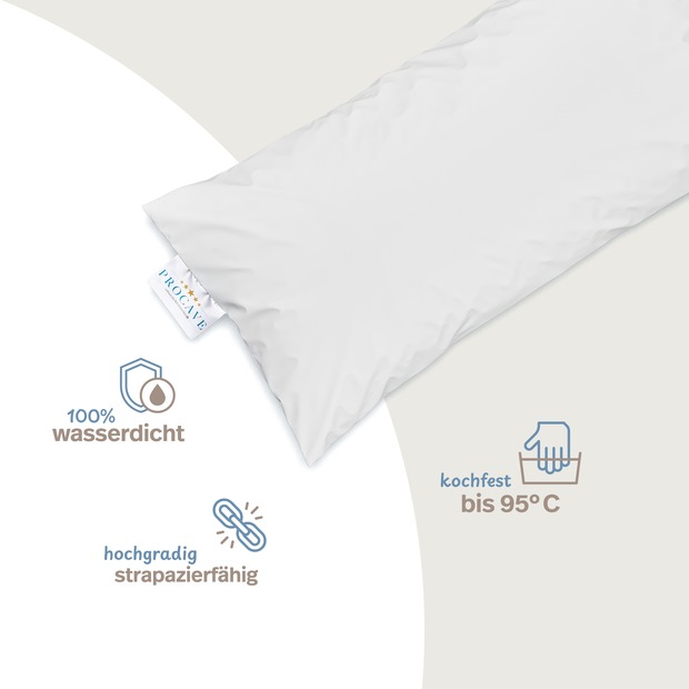 wasserdichter Kissenbezug abwischbar in weiß