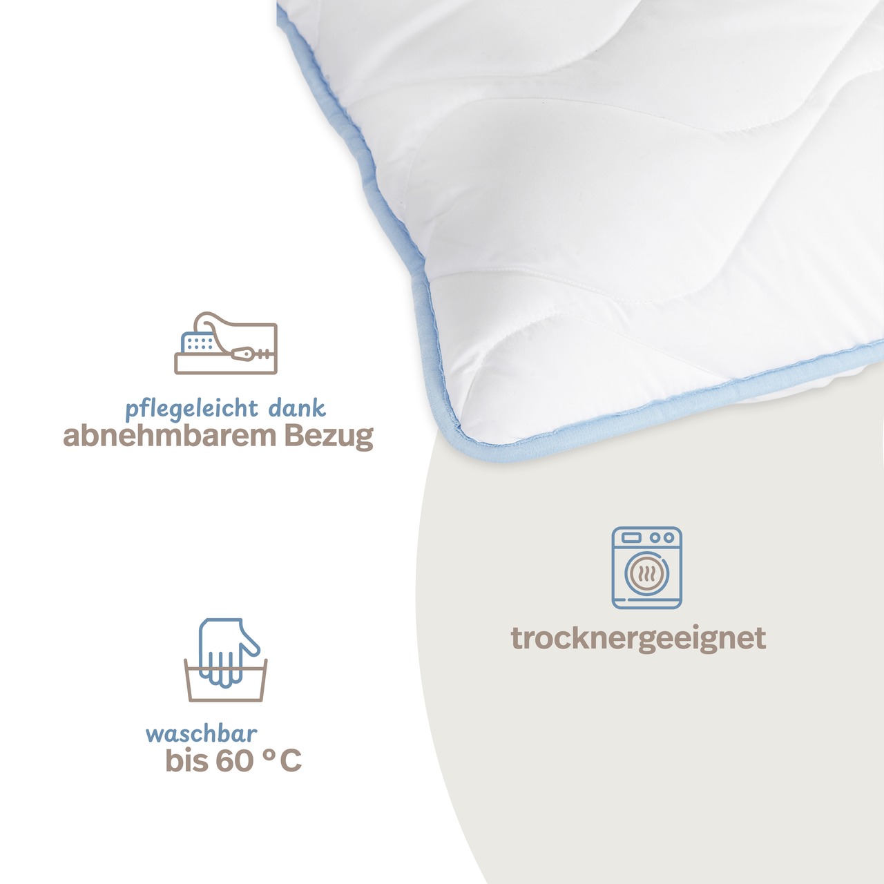 Nackenstützkissen GELSCHAUM mit TopCool Kissenbezug