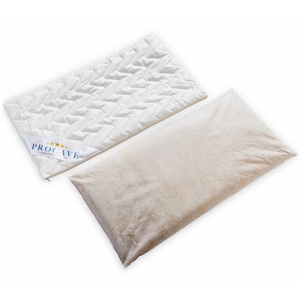 Hirsekissen mit waschbarem Bezug aus Baumwolle