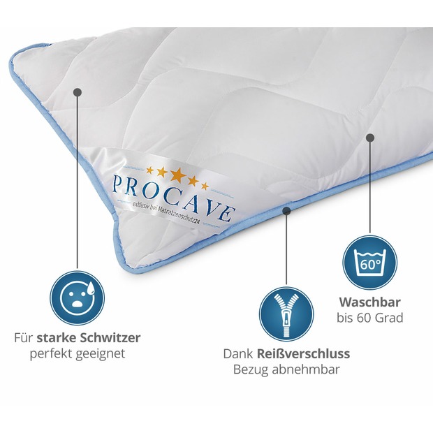 Nackenstützkissen GELSCHAUM mit TopCool Kissenbezug