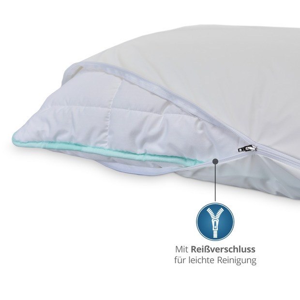 wasserdichter Kissenbezug abwischbar in weiß