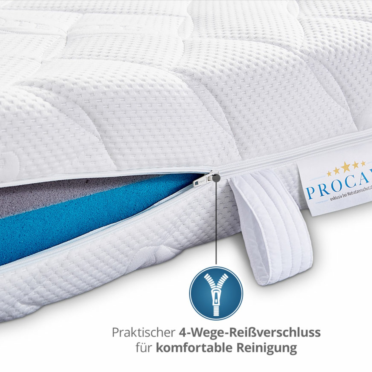 Lyocell Matratzenbezug versteppt