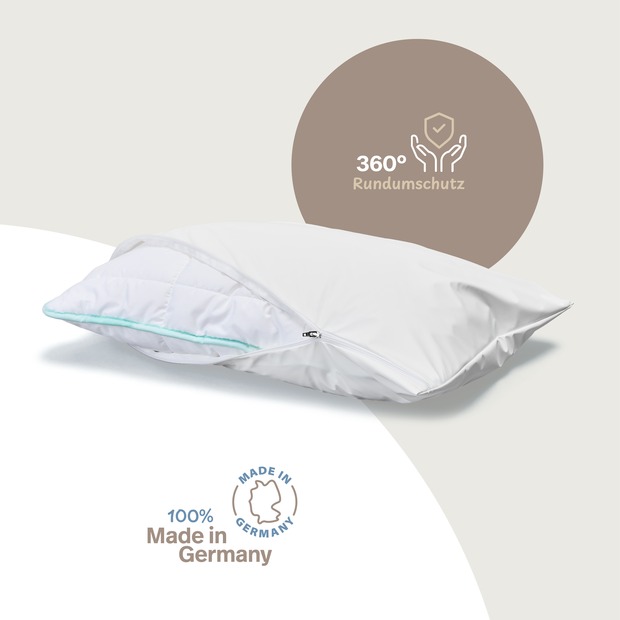 wasserdichter Kissenbezug abwischbar in weiß