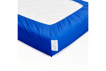 wasserdichtes Spannbettlaken abwischbar blau