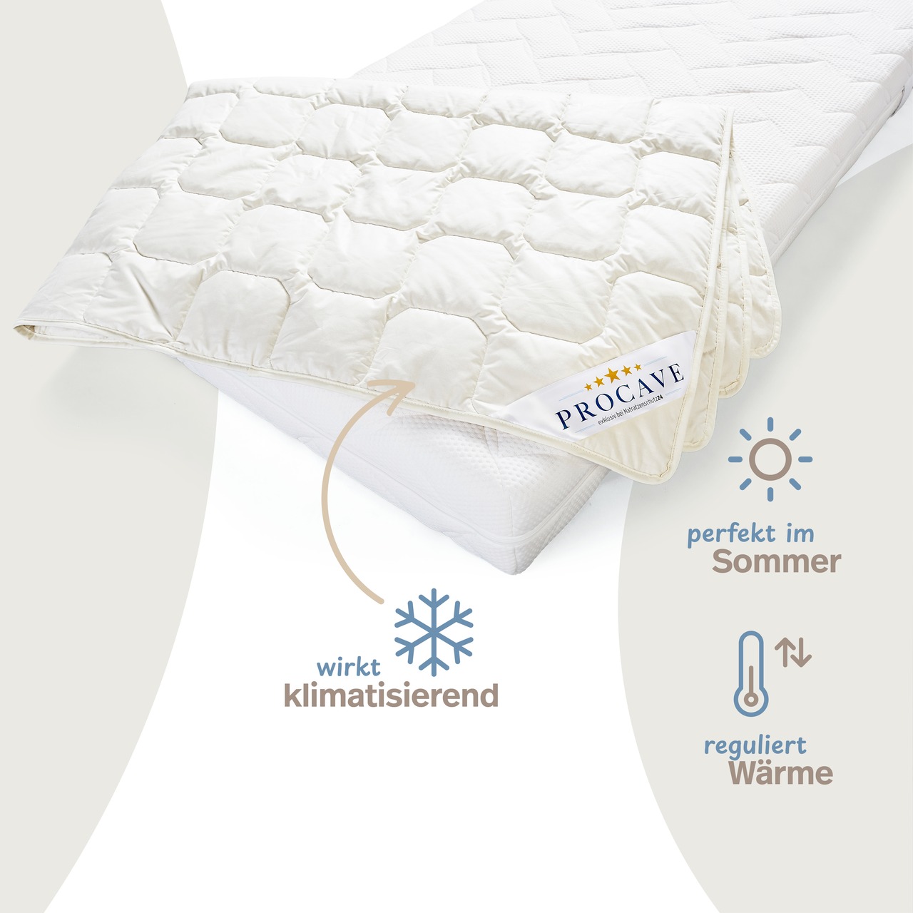 Wildseide Exquisit Qualitäts-Bettdecke - Sommer