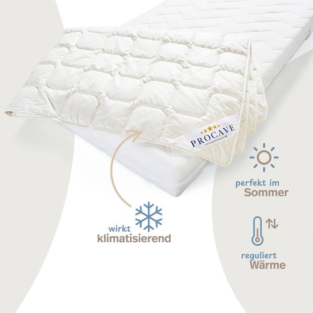 Wildseide Exquisit Qualitäts-Bettdecke - Sommer