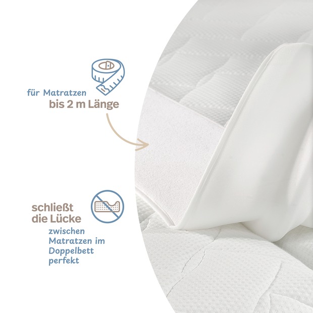 Doppelbettbrücke mit Bezug