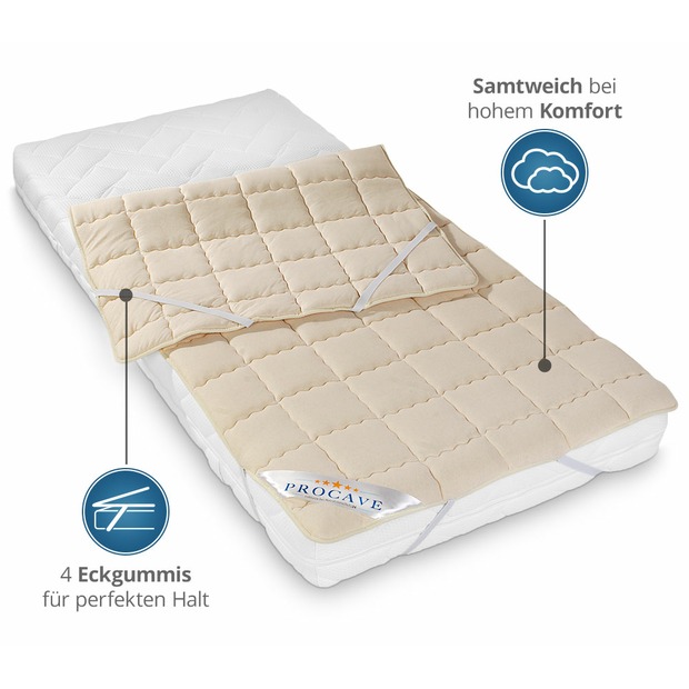 NATUR Schurwolle Matratzenschoner