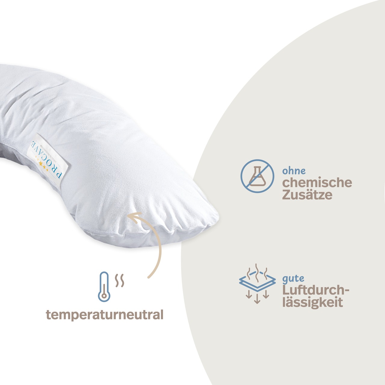 Feinflanell Schutzbezug für Stillkissen aus Baumwolle