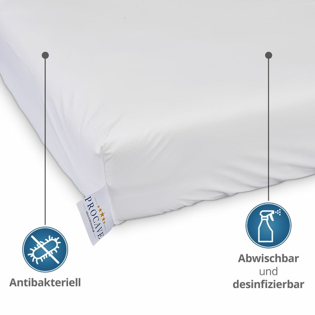 Inkontinenz Spannbettlaken in Weiß - 100% wasserdicht