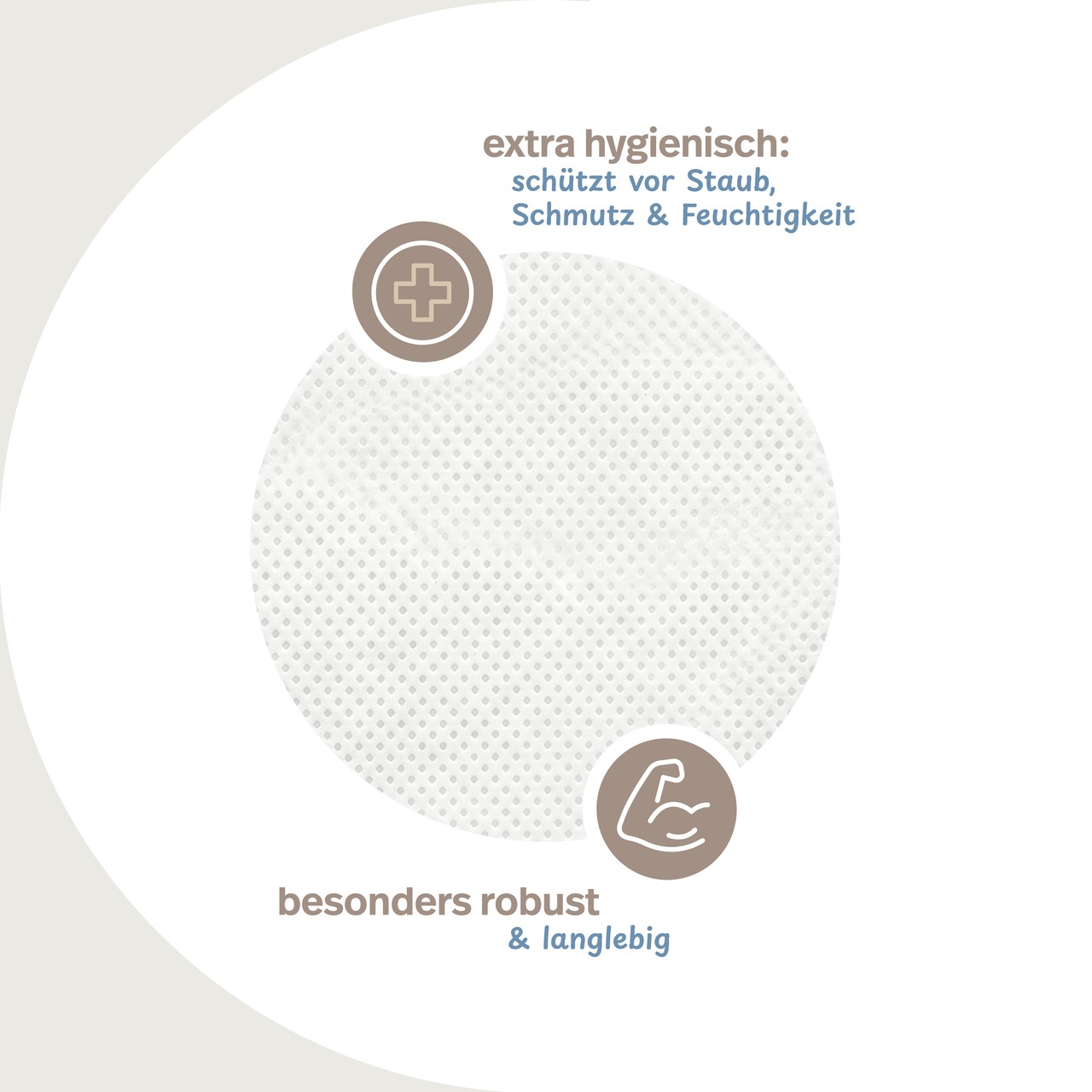 Aufbewahrungstasche mit Reißverschluss für Bettdecken & Kissen