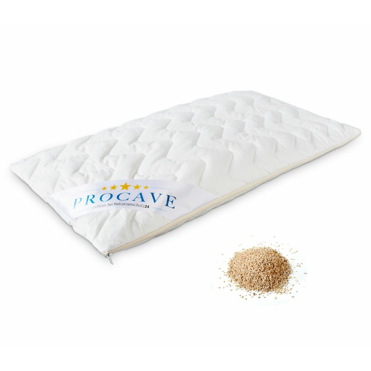 Hirsekissen mit waschbarem Bezug aus Baumwolle