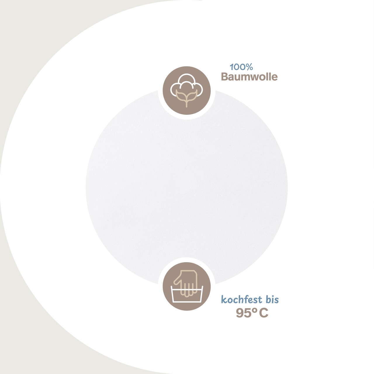 Molton-Matratzenauflage weiß aus 100% Baumwolle