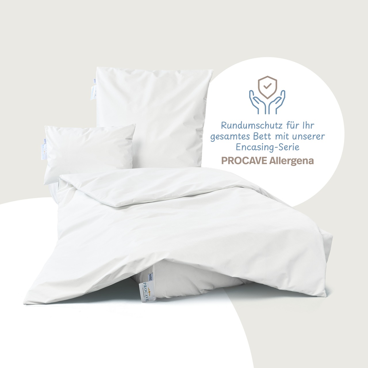 Allergiker Kissenbezug ALLERGENA aus Evolon - Anti Milben Encasing