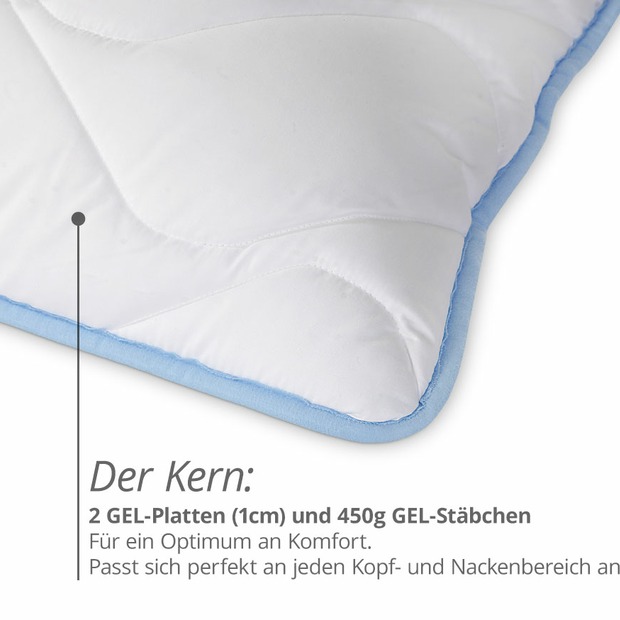 Nackenstützkissen GELSCHAUM mit TopCool Kissenbezug