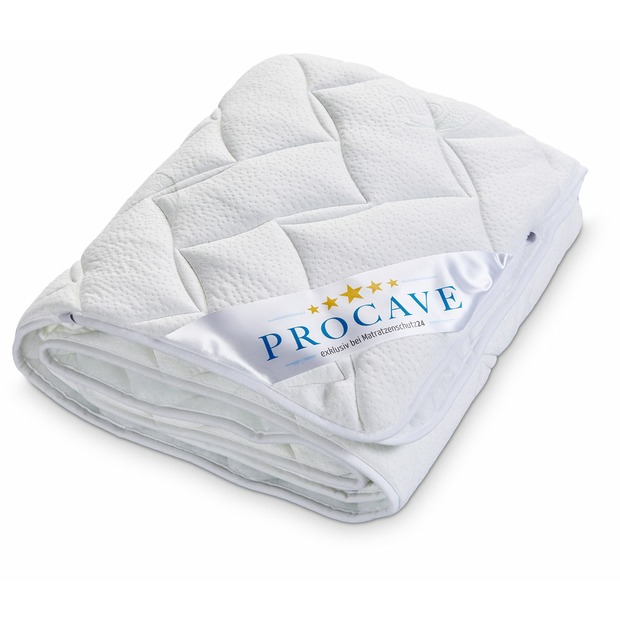 Matratzenauflage verstepptes AloeVera-Doppeltuch mit 4 Eckgummis