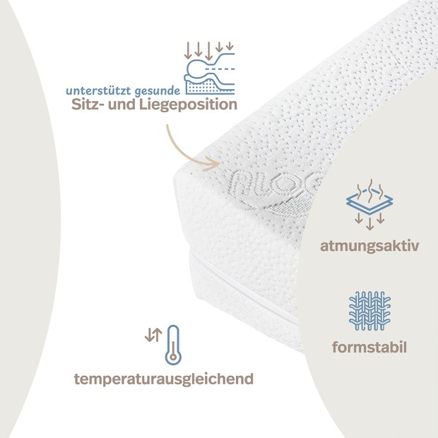 Bettkeil mit AloeVera-Doppeltuch-Bezug