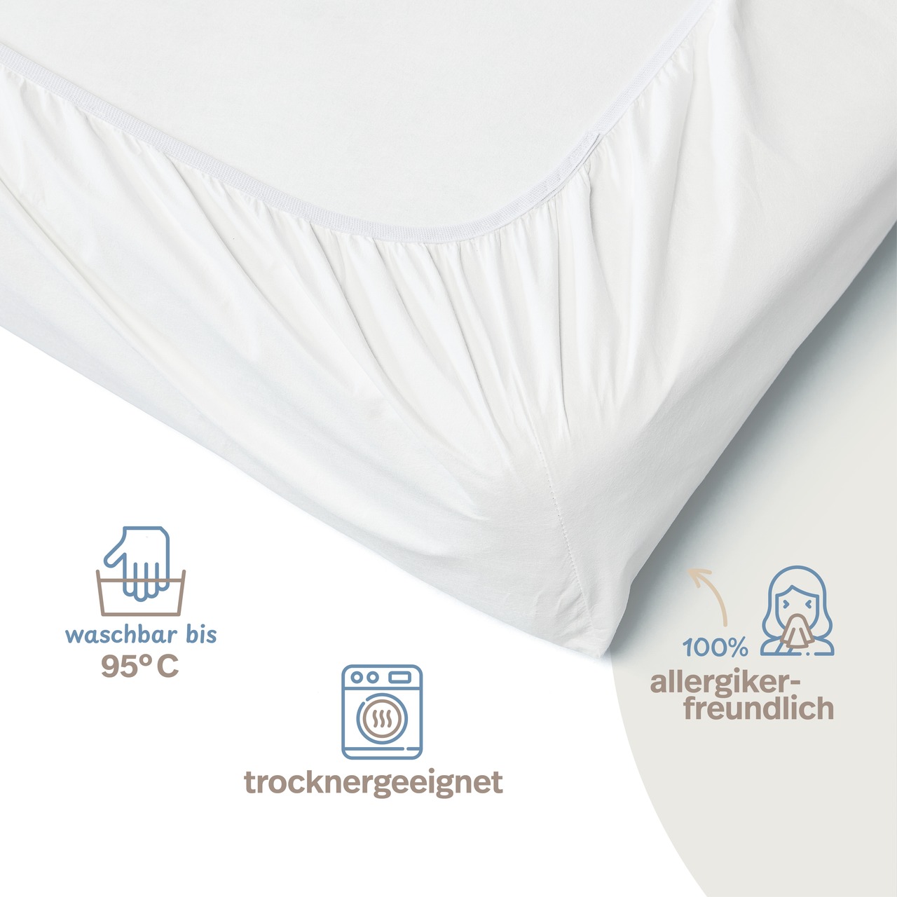 Anti Milben Encasing - Allergiker Spannbettlaken aus Evolon®