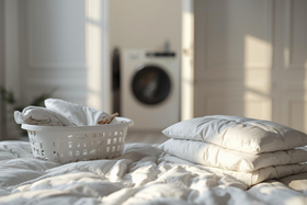 Bild von Bettdecke richtig waschen