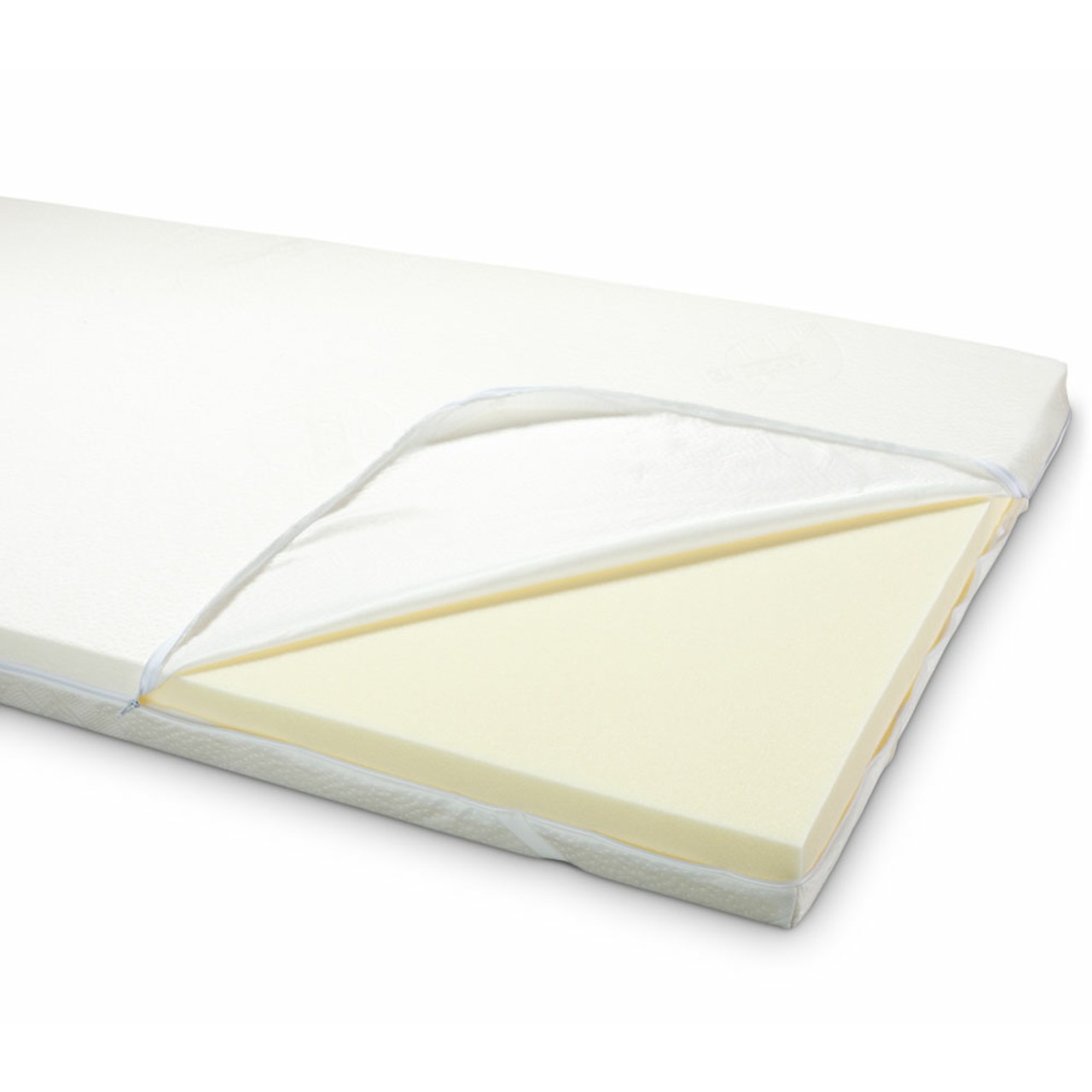 Viscoschaum-Topper mit Reißverschluss & Eckgummis