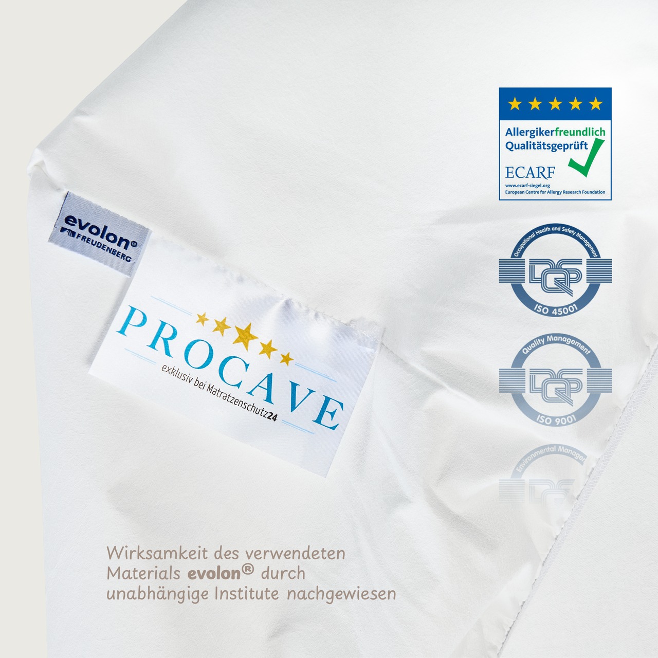 Anti Milben Encasing - Allergiker Spannbettlaken aus Evolon®