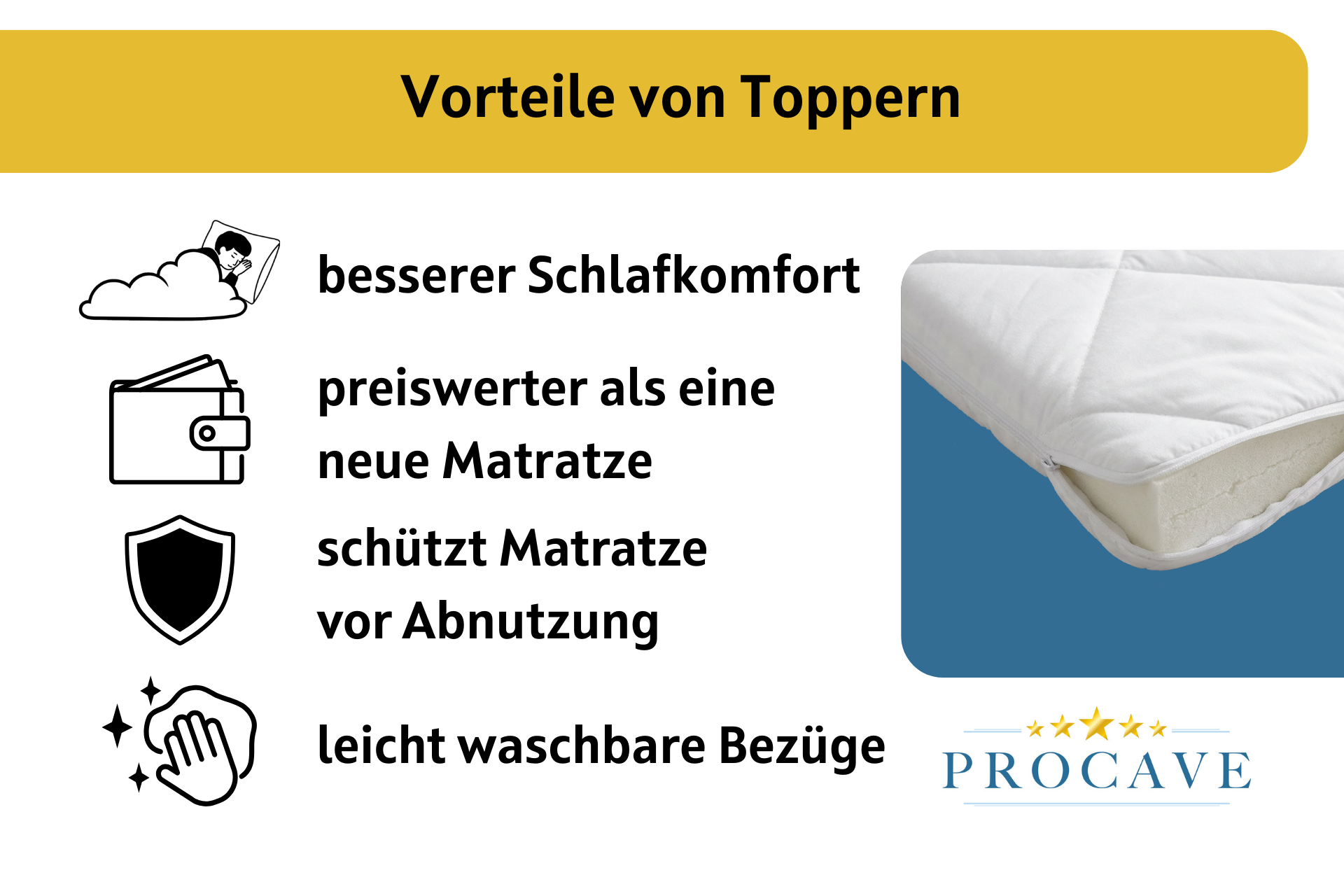 Vorteile von Toppern | &copy;PROCAVE