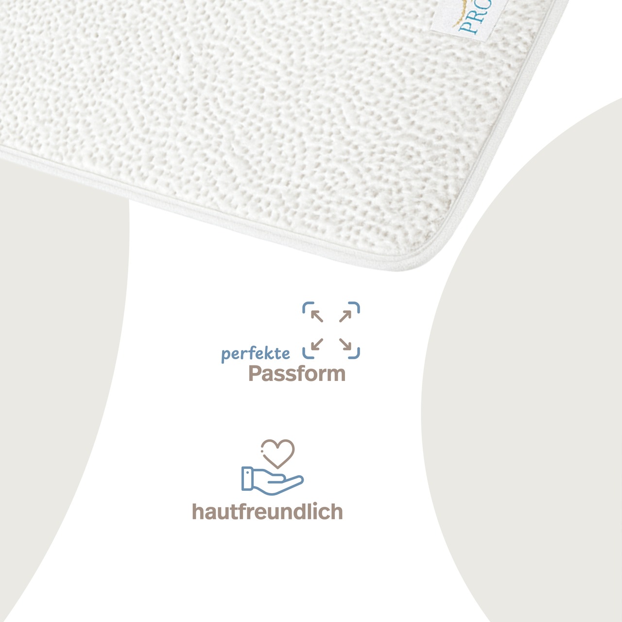 Matratzenkeil mit AloeVera-Bezug