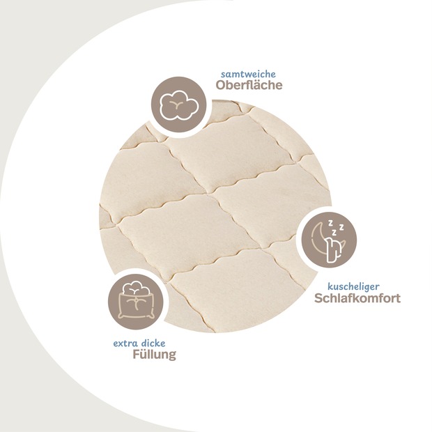 Matratzenschoner NATUR Schurwolle