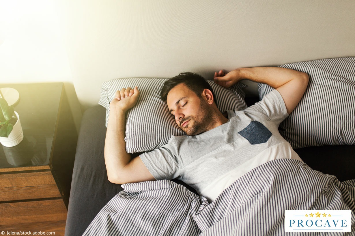 Auf dem R&uuml;cken schlafen