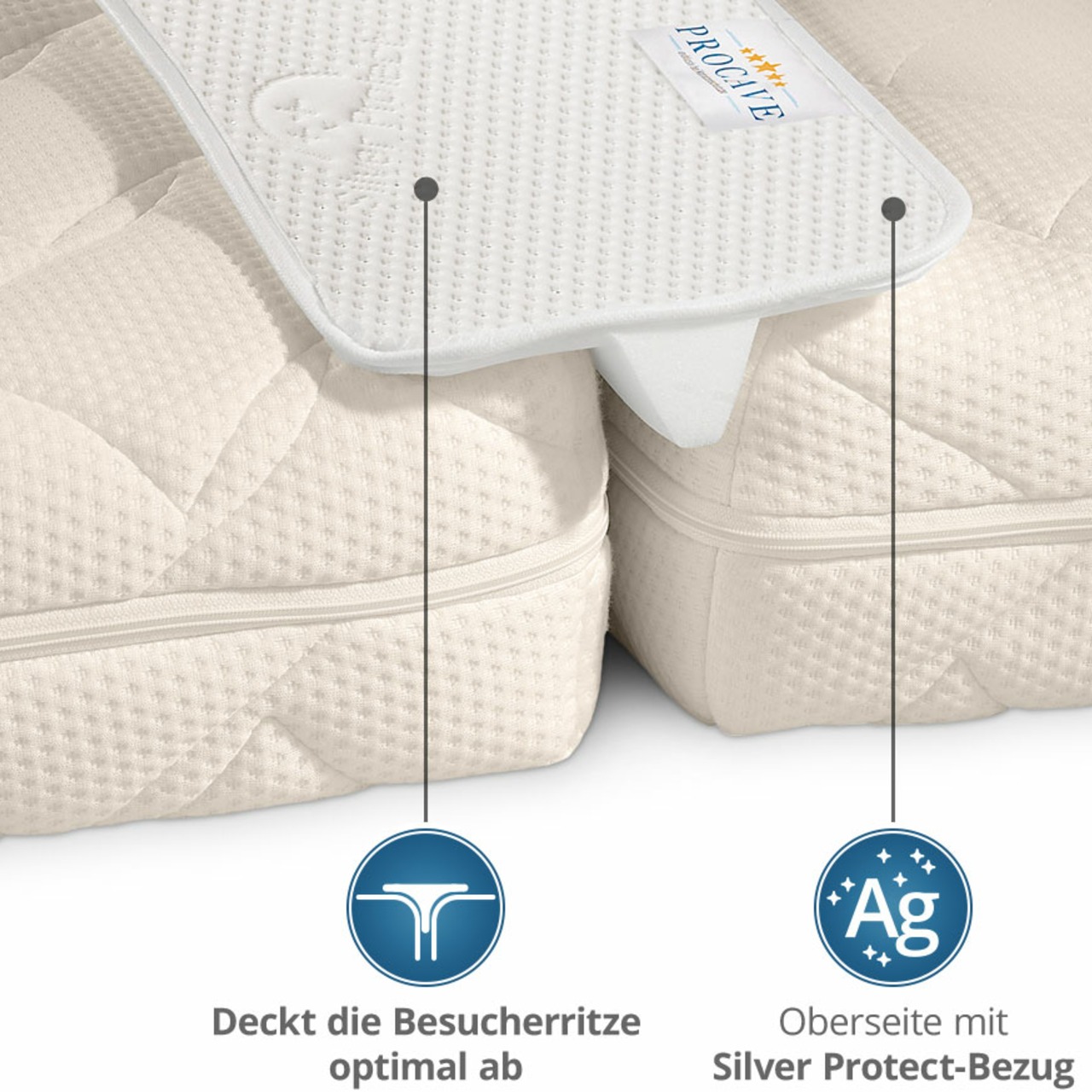 Liebesbrücke mit Silver Protect-Bezug