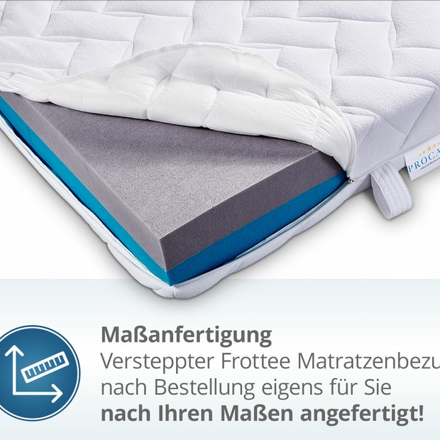 Frottee Matratzenbezug versteppt