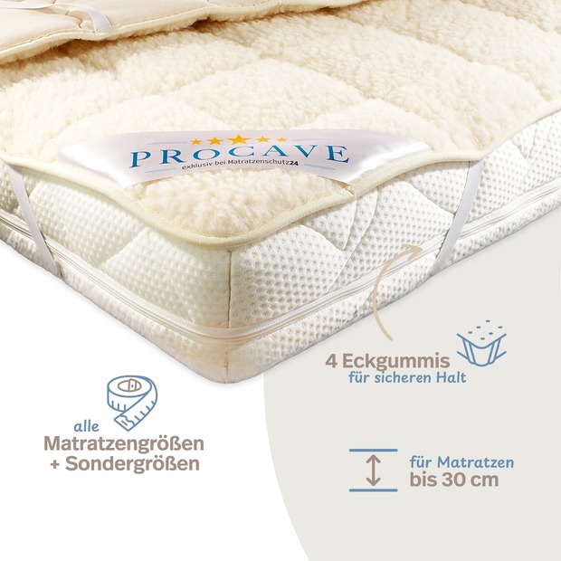 Matratzenschoner NATUR Lammflor