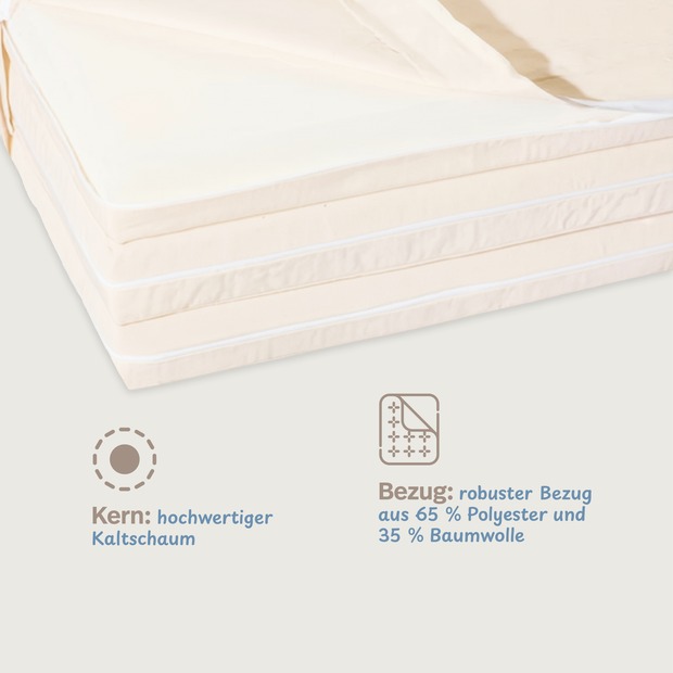 Luxusgästebettmatratze in 80x195cm