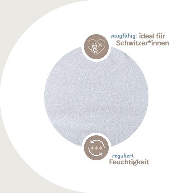 Feinflanell Schutzbezug für Stillkissen aus Baumwolle